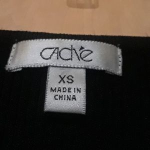 Cache Tops - Cache Black And Sparkly Design Tank Top Cache Tops - Cache Black And Sparkly Design Tank Top